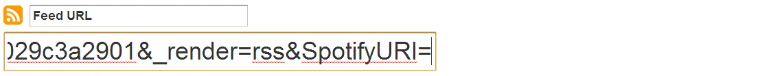Paste the Spotify URI after the “=” sign